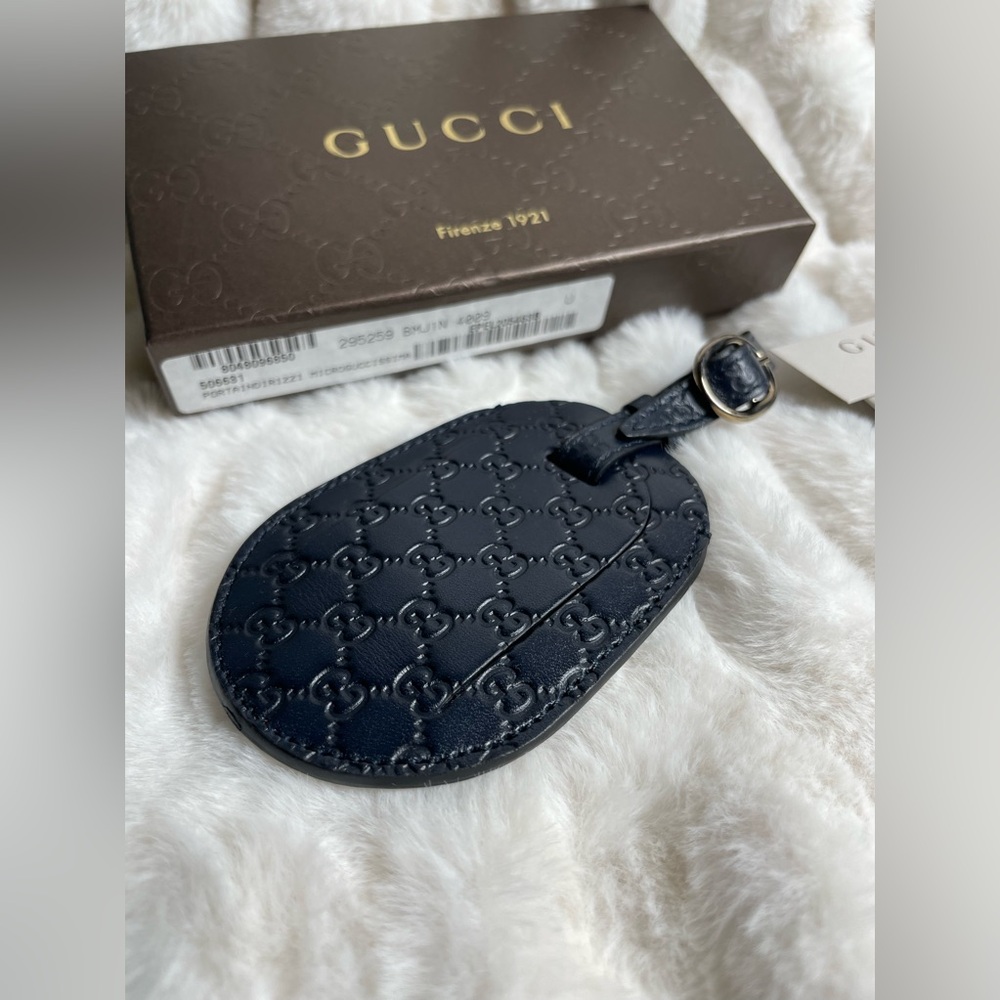 GUCCI MICRO GUCCISSIMA GG LUGGAGE TAG NWT